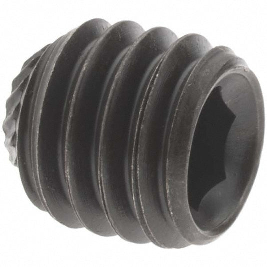 Value Collection 40540 Set Screw 3/8-16 x 3/8", Knurled Cup Point, Alloy Steel, Grade 8