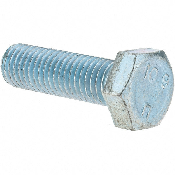 Value Collection C90419 Hex Head Cap Screw M12 x 1.75 x 40 mm, Grade 10.9 Steel, Zinc-Plated
