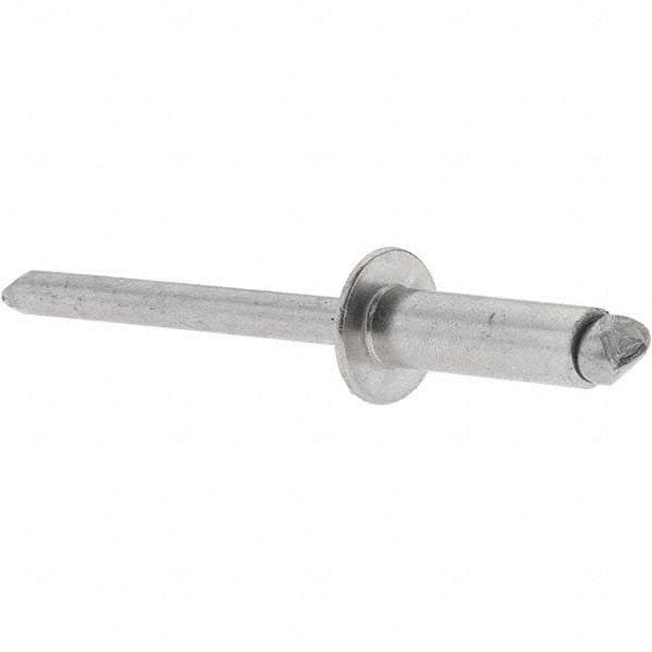 Value Collection KP82100 Open End Blind Rivet Size 66, Dome Head, Stainless Steel Body, Stainless Steel Mandrel