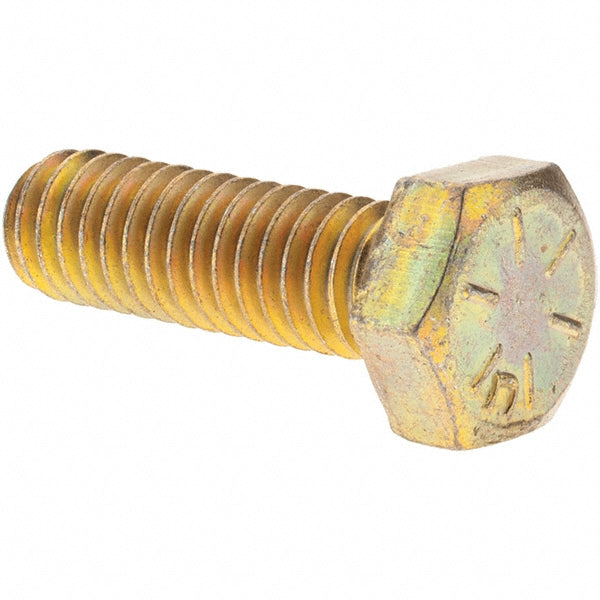 Value Collection MP39029 Hex Head Cap Screw 5/16-18 x 1", Grade 8 Steel, Zinc Yellow Dichromate Finish