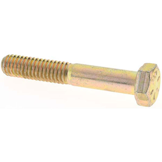 Value Collection MP39033 Hex Head Cap Screw 5/16-18 x 2", Grade 8 Steel, Zinc Yellow Dichromate Finish