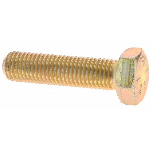 Value Collection MP39330 Hex Head Cap Screw 5/16-24 x 1", Grade 8 Steel, Zinc Yellow Dichromate Finish
