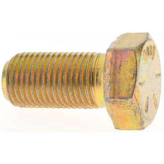 Value Collection MP39404 Hex Head Cap Screw 1/2-20 x 1", Grade 8 Steel, Zinc Yellow Dichromate Finish