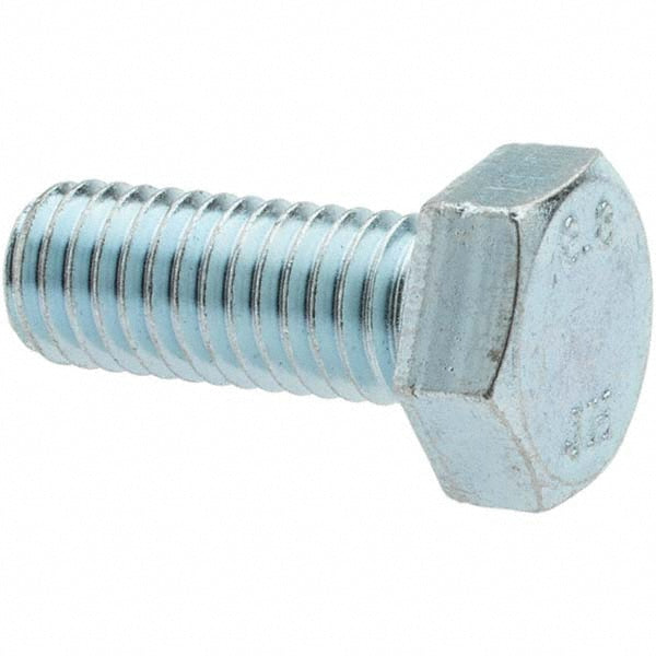 Value Collection MP42054 Hex Head Cap Screw M8 x 1.25 x 20 mm, Grade 8.8 Steel, Zinc-Plated