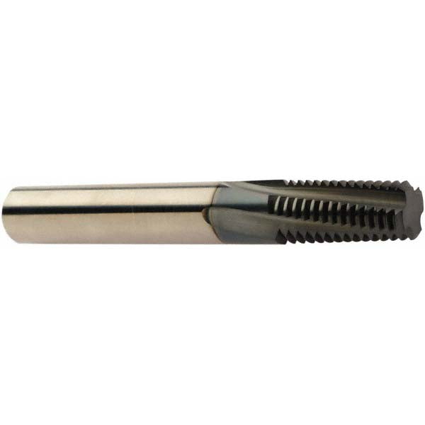 Sandvik Coromant 5743832 Helical Flute Thread Mill 7/16-20, Internal, 4 Flute, 8.00 mm Shank Dia, Solid Carbide