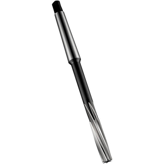 Dormer Pramet 5986838 Chucking Reamer 30 mm Dia, 281 mm OAL, 73 mm Flute Length, Spiral Flute, Morse Taper Shank, Cobalt Steel