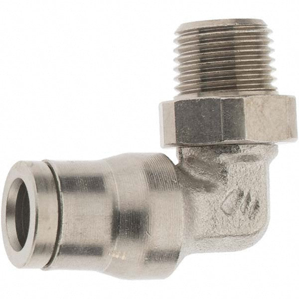 Parker 36095611 Push-To-Connect Tube to Male & Tube to Male NPT Tube Fitting 1/8" Thread, 1/4" OD