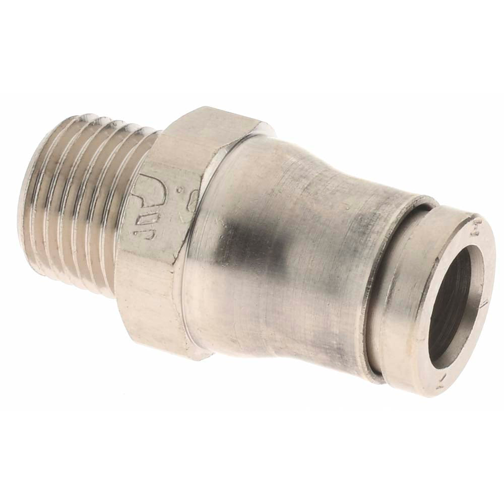 Parker 36755611 Push-To-Connect Tube to Male & Tube to Male NPT Tube Fitting Male Connector, 1/8" Thread, 1/4" OD