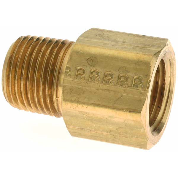Parker C530712 Industrial Pipe Adapter 1/2" Female Thread, 1/2" Male Thread, MNPTF x FNPTF
