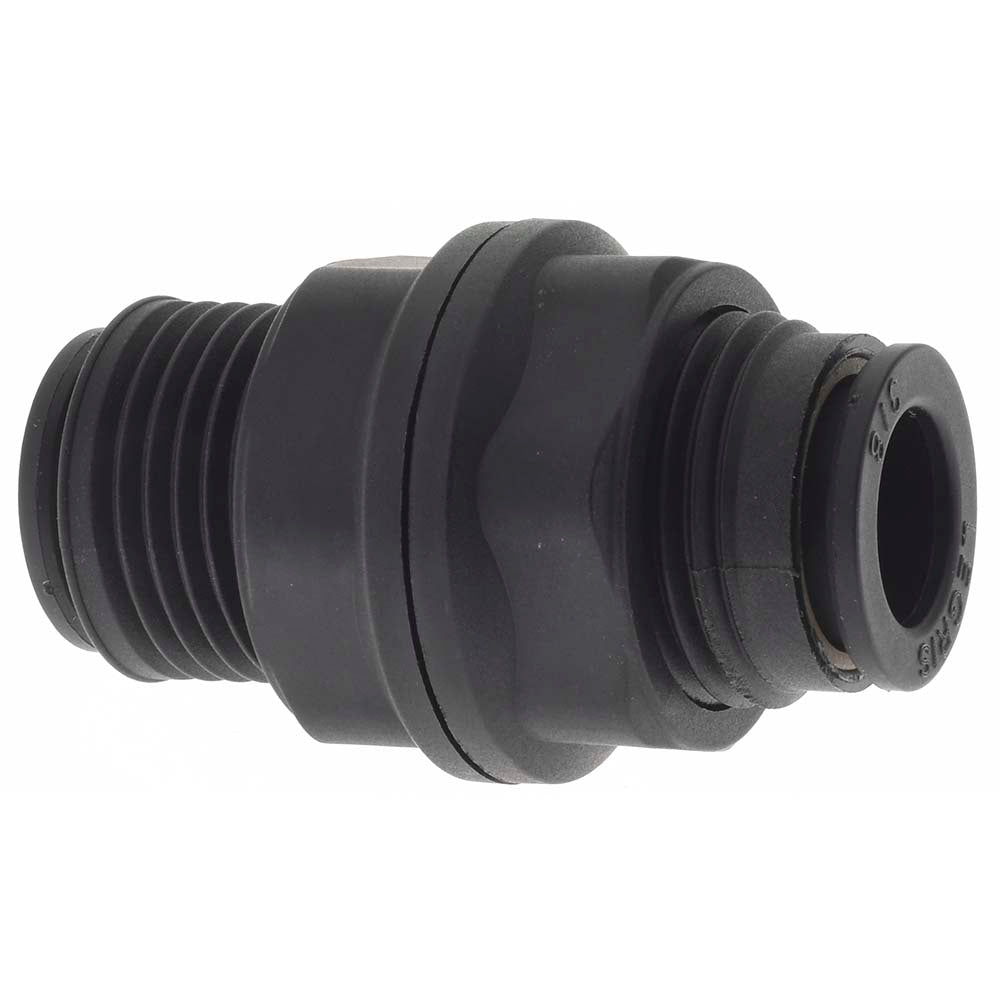 Parker KP23883 Push-To-Connect Tube to Tube Tube Fitting Bulkhead Union, 3/8" OD