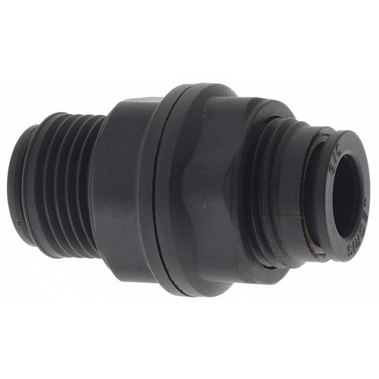 Parker KP23883 Push-To-Connect Tube to Tube Tube Fitting Bulkhead Union, 3/8" OD