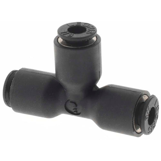 Parker KP23874 Push-To-Connect Tube x Tube x Tube Tube Fitting Union, 1/8" OD