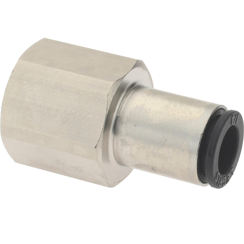 Parker KP23860 Push-To-Connect Tube Fitting Connector, Straight, 1/4" Thread, 1/4" OD