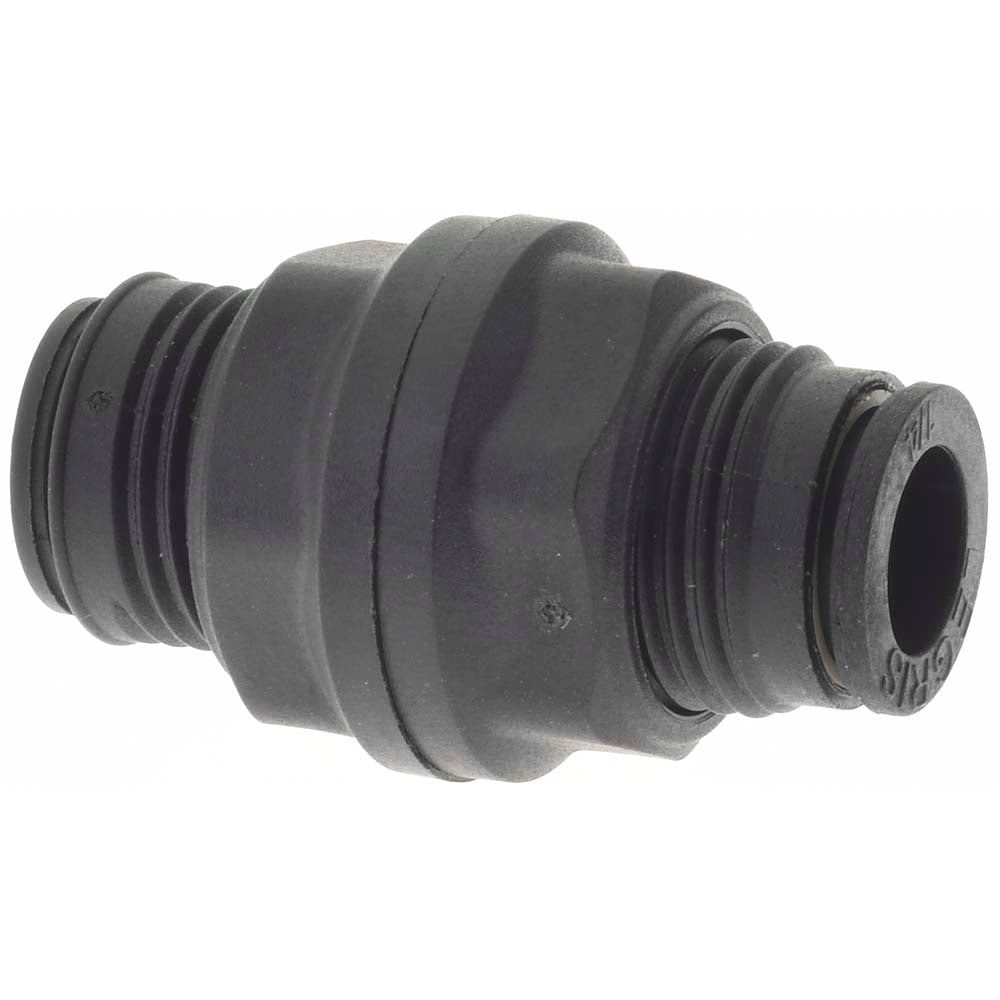 Parker KP23881 Push-To-Connect Tube to Tube Tube Fitting Bulkhead Union, 1/4" OD
