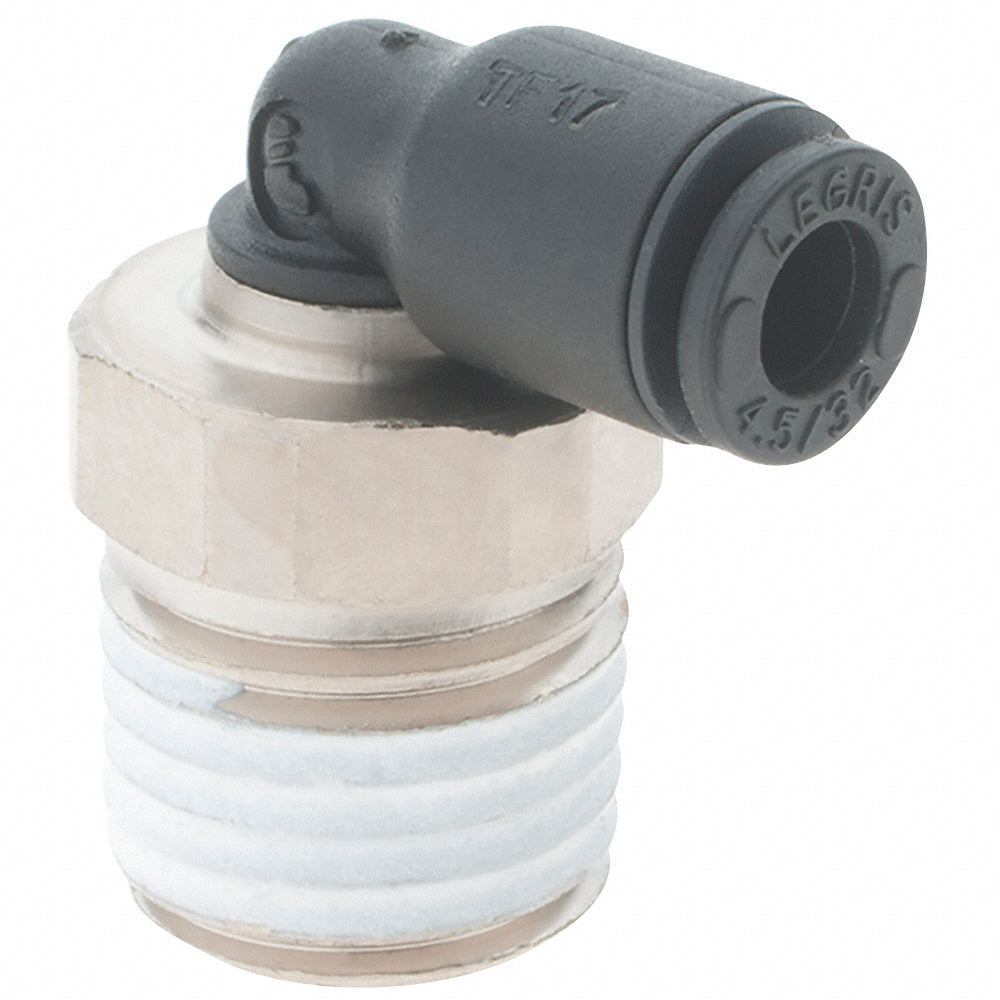 Parker KP23968 Push-To-Connect Tube to Male NPT Tube Fitting Male Elbow, 1/4" Thread, 5/32" OD