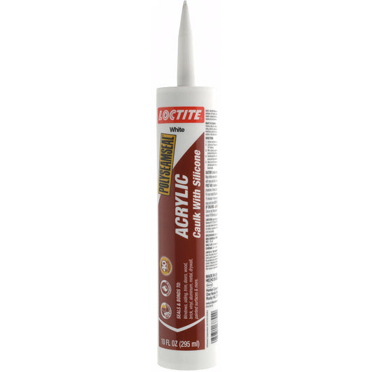 Value Collection KP7142-1 Caulk 10 oz Tube, White, Acrylic & Silicone Hybrid