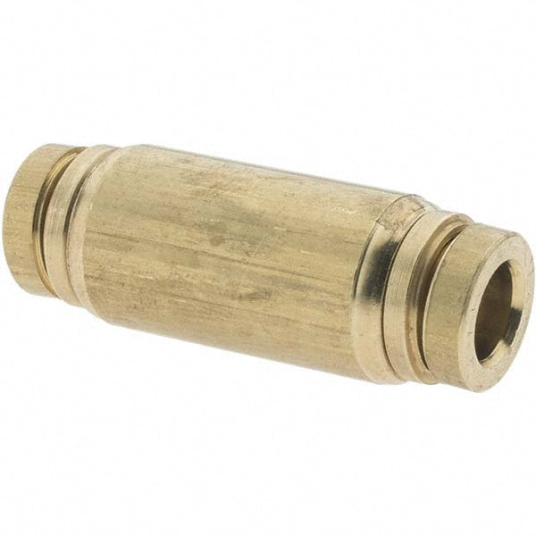 Parker P00004 Push-To-Connect Tube to Tube Tube Fitting Union, 1/4" OD