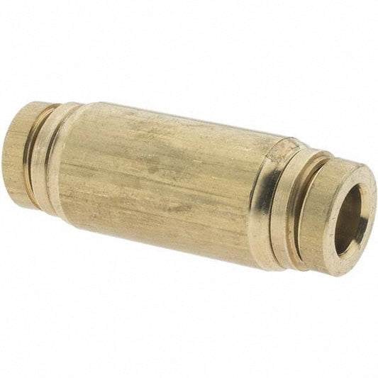 Parker P00004 Push-To-Connect Tube to Tube Tube Fitting Union, 1/4" OD