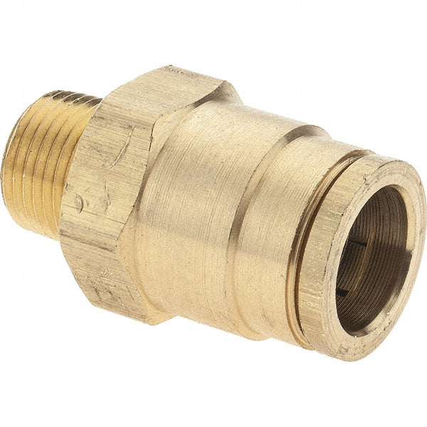 Parker P00031 Push-To-Connect Tube to Male & Tube to Male NPT Tube Fitting Male Connector, 3/8" Thread, 5/8" OD