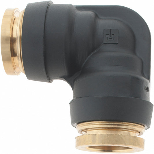 Parker PF-00052 Push-To-Connect Tube to Tube Tube Fitting Union Elbow, 1/2" OD