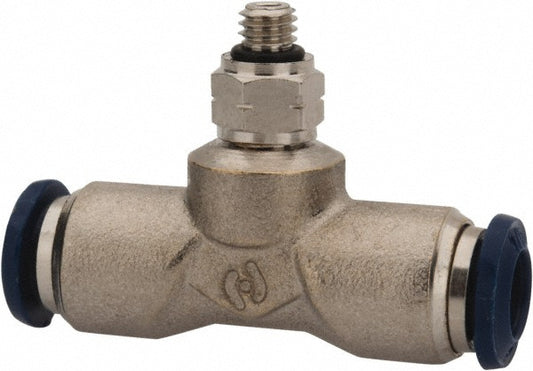 Pro-Source 2555714065PRO Push-To-Connect Tube to Universal Thread Tube Fitting #10-32 Thread, 1/4" OD