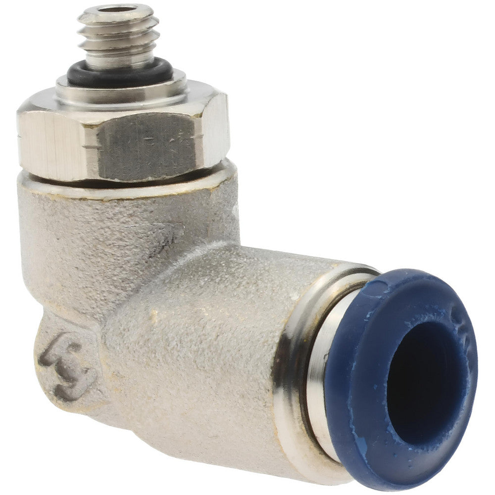 Pro-Source 2555614065PRO Push-To-Connect Tube to Universal Thread Tube Fitting #10-32 Thread, 1/4" OD