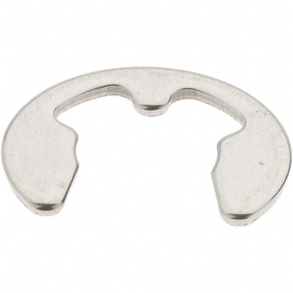 Rotor Clip DE-6SS External Retaining Ring 6 mm Groove Dia, 8 mm Shaft Dia, 420 Spring Steel & Stainless Steel