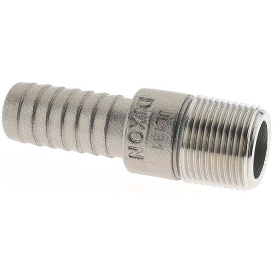 Dixon Valve & Coupling DV-00331 Combination Hose Nipples Type Threaded Nipple  Material Stainless Steel  Thread Standard Male NPT
