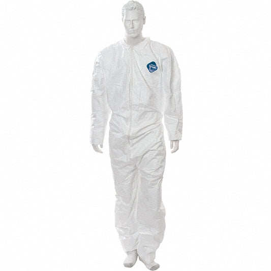 Value Collection CEL-5802M Disposable Coveralls Size Medium, Film Laminate, Zipper Closure