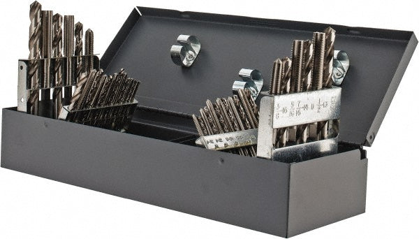 Chicago-Latrobe 55305 Tap & Drill Set #6-32 to 1/2-20 Taps, 5/16 to 29/64" Drills