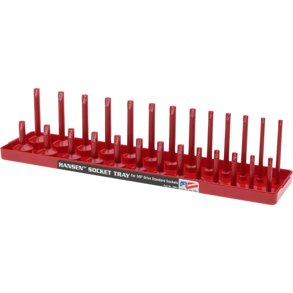 Hansen Global, Inc. 3801 26 Piece Capacity Deep & Shallow Inch Socket Tray