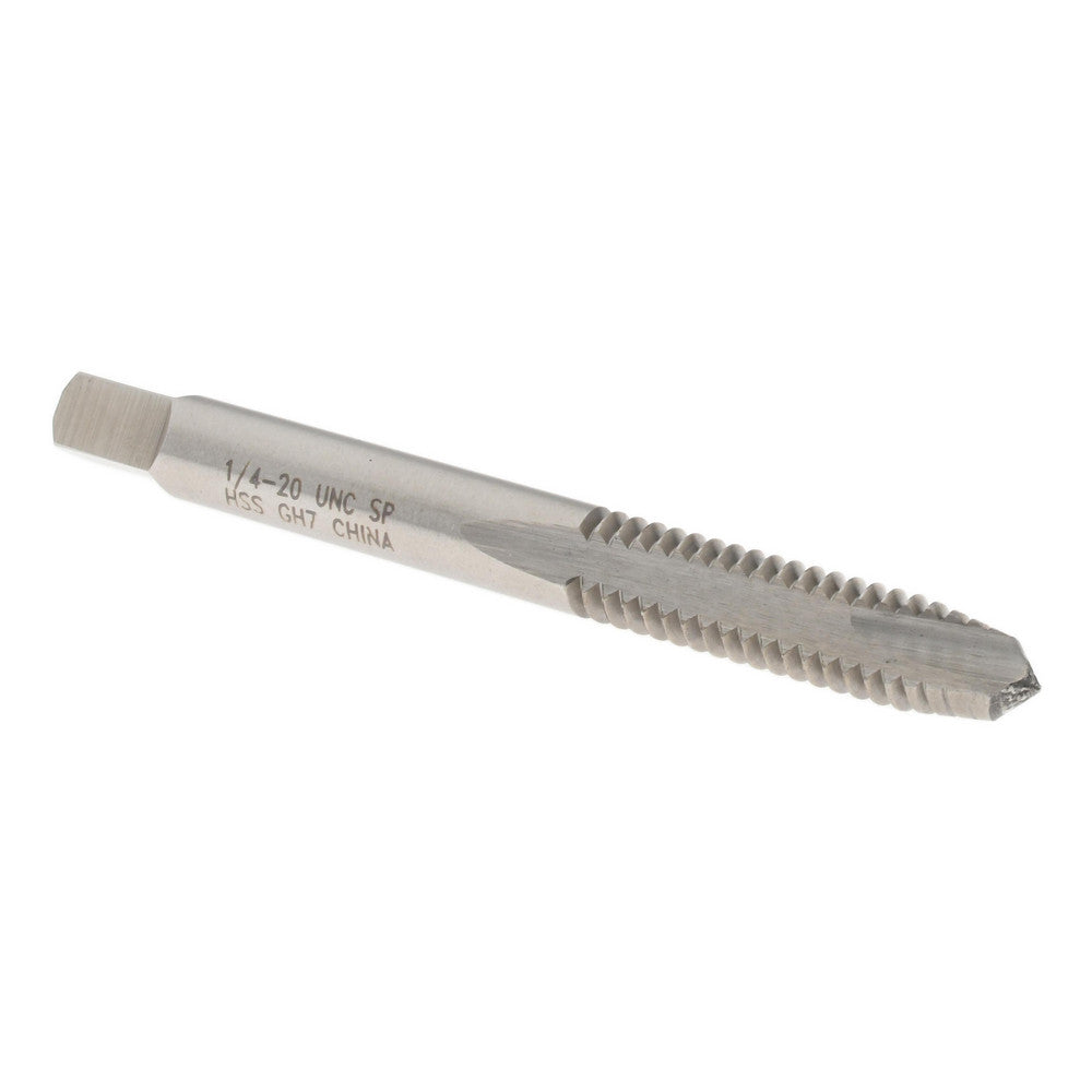 Value Collection MSC-81137820 Spiral Point Tap 1/4-20 UNC, 2 Flutes, Plug, High Speed Steel, Bright Finish
