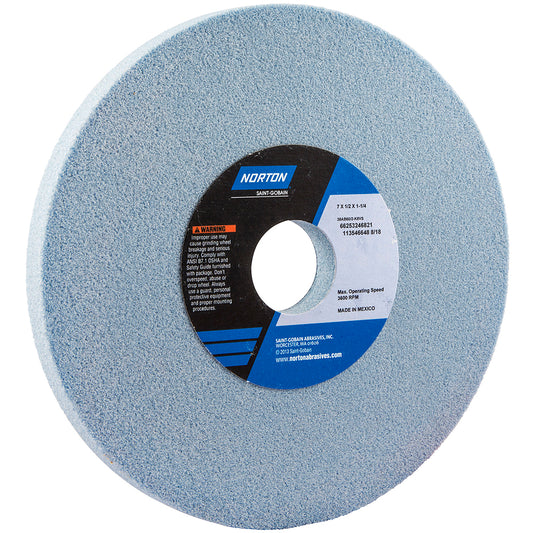 Norton 66253246821 Surface Grinding Wheel 7" Dia, 1/2" Thick, 1-1/4" Hole, 60 Grit, K Hardness