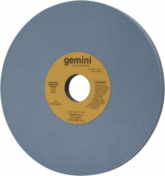 Norton 66253246870 Surface Grinding Wheel 8" Dia, 1/2" Thick, 1-1/4" Hole, 80 Grit, K Hardness