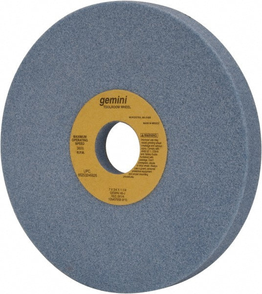 Norton 66253246826 Surface Grinding Wheel 7" Dia, 3/4" Thick, 1-1/4" Hole, 46 Grit, J Hardness