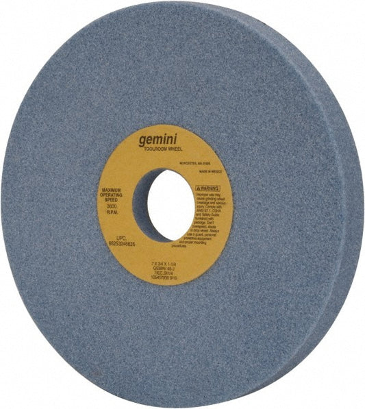 Norton 66253246826 Surface Grinding Wheel 7" Dia, 3/4" Thick, 1-1/4" Hole, 46 Grit, J Hardness