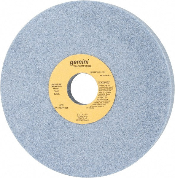 Norton 66253246835 Surface Grinding Wheel 7" Dia, 1" Thick, 1-1/4" Hole, 46 Grit, J Hardness