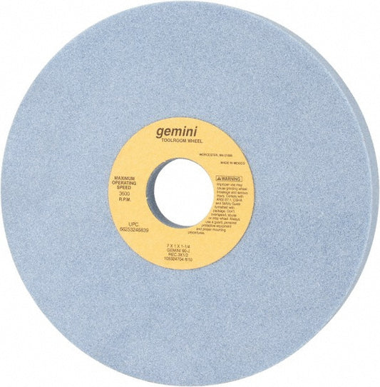 Norton 66253246839 Surface Grinding Wheel 7" Dia, 1" Thick, 1-1/4" Hole, 60 Grit, J Hardness