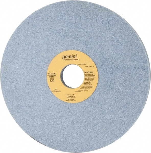 Norton 66253246851 Surface Grinding Wheel 8" Dia, 1" Thick, 1-1/4" Hole, 60 Grit, J Hardness