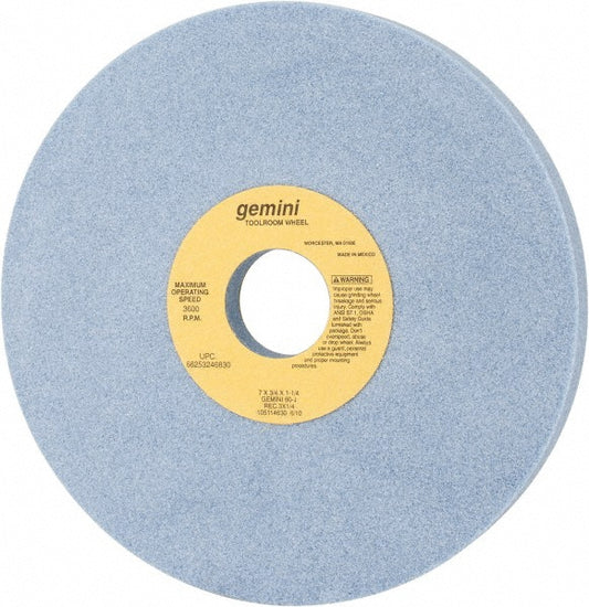 Norton 66253246830 Surface Grinding Wheel 7" Dia, 3/4" Thick, 1-1/4" Hole, 60 Grit, J Hardness