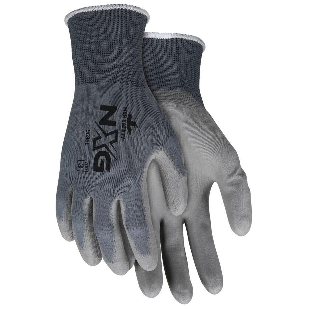 MCR Safety 9696L Work Gloves UltraTech® 9696, Size Large, Polyurethane-Coated Nylon, General Purpose