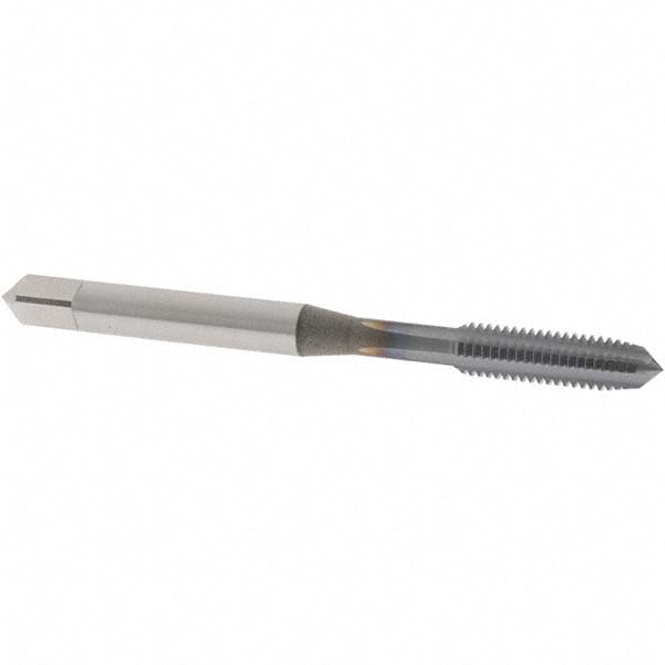 OSG 1025208 Straight Flute Tap #10-32 UNF, 4 Flute, Plug Chamfer, 2B Class of Fit, High-Speed Steel, TiCN Finish