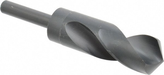 Chicago-Latrobe 55480 Reduced Shank Drill Bit 1-1/4'' Dia, 1/2'' Shank Dia, 118 °, High Speed Steel