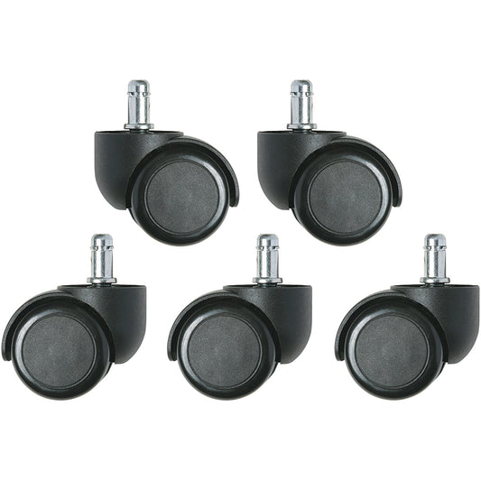 Bevco 3850S/5 Pack of 5 Black Hard Floor Casters