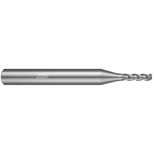 Helical Solutions 88895 Square End Mill 3/16" Dia, 9/16" LOC, 3 Flute, Solid Carbide