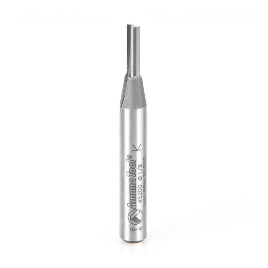 Amana Tool 45200 1/8" Diam, 7/16" LOC, 2 Flute Straight Plunge Router Bit