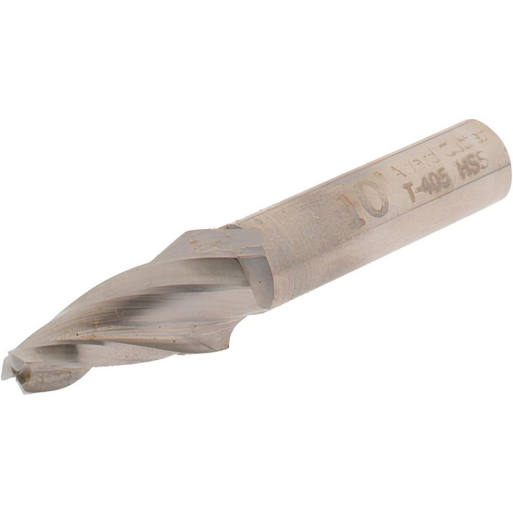 AWARD CUTTER CO., INC. T-405 Tapered End Mill 10 deg Angle per Side, 1/4" Small Dia, 1-1/4" LOC, 3 Flute, High Speed Steel, Square End
