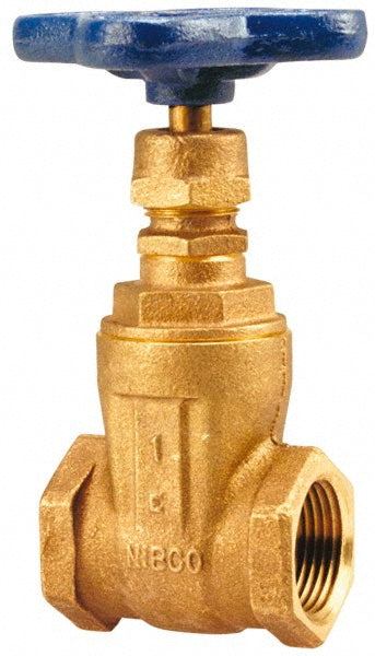 NIBCO NL0J00F Gate Valve Non-Rising Stem, 3" Pipe, Threaded, Bronze