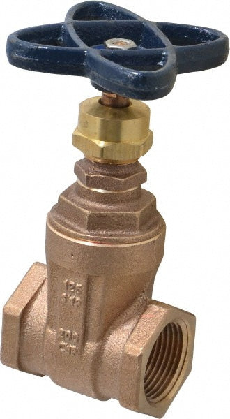 NIBCO NL0J00A Gate Valve Non-Rising Stem, 1" Pipe, Threaded, Bronze