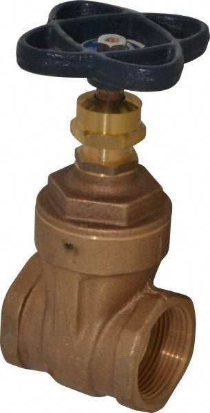 NIBCO NL0J00B Gate Valve Non-Rising Stem, 1-1/4" Pipe, Threaded, Bronze